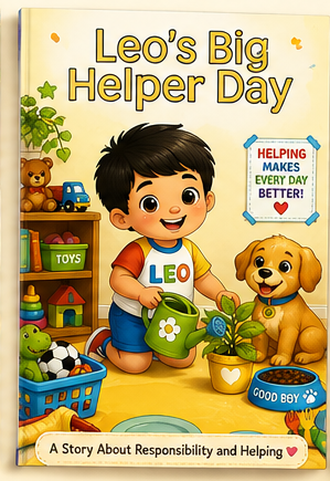 Leo's Big Helper Day — children's storybook cover